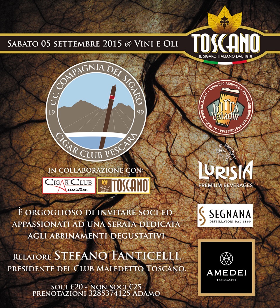 Abbinamenti Degustativi – Sabato 5 Settembre