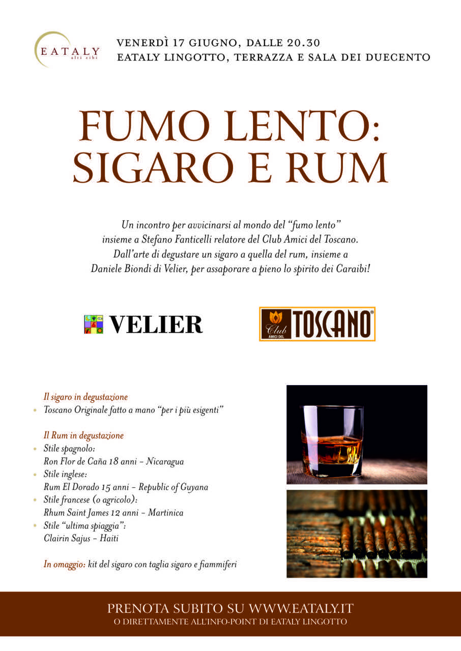 Fumo lento: sigaro e rum – 17 giugno