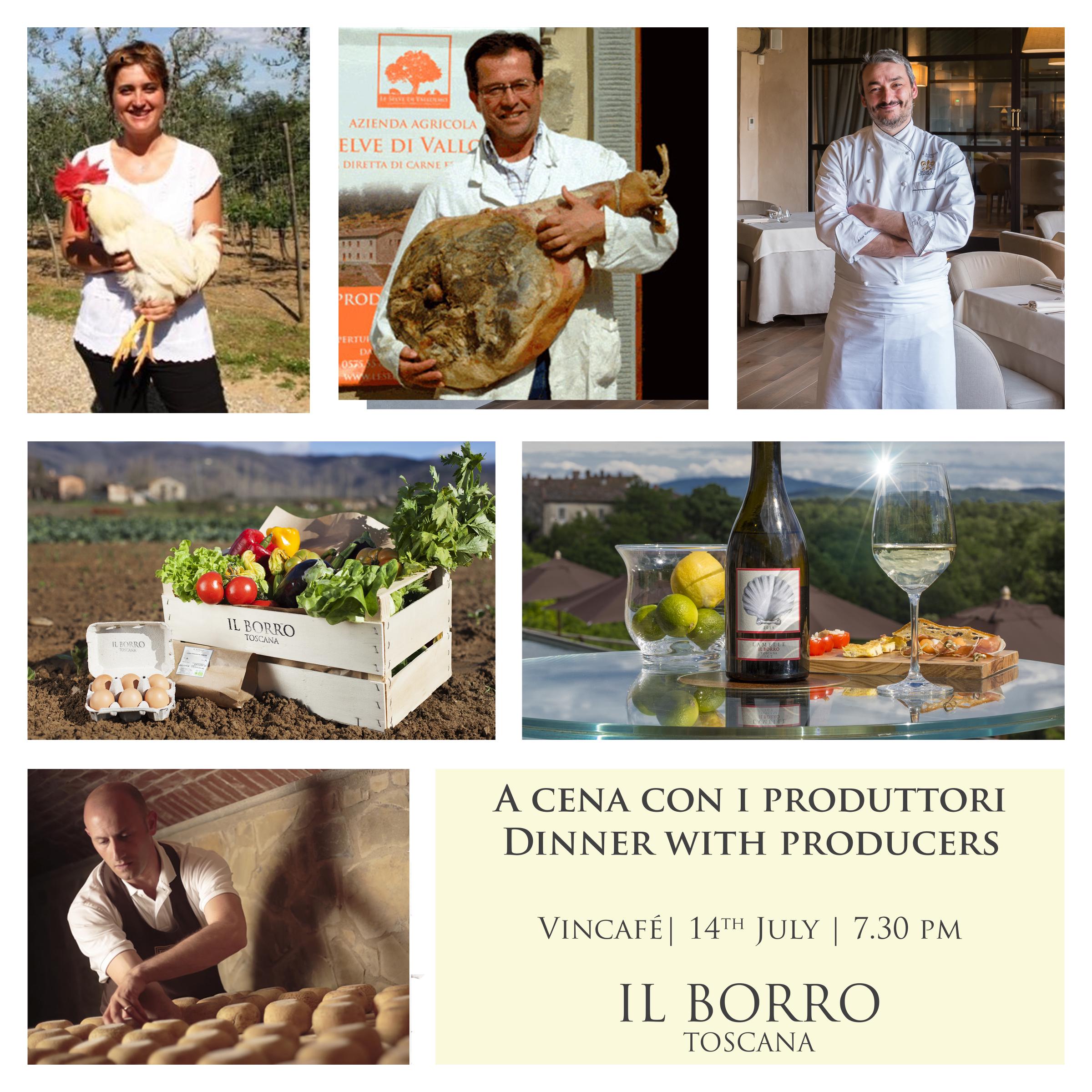 A cena con i produttori – Vincafè 14 Luglio