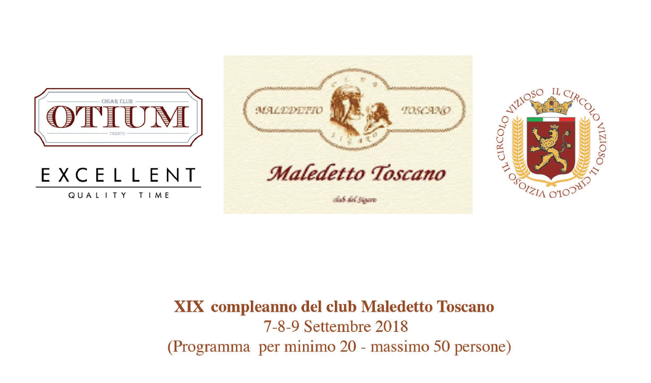 XIX Compleanno del Club Maledetto Toscano | 7-8-9 Settembre 2018